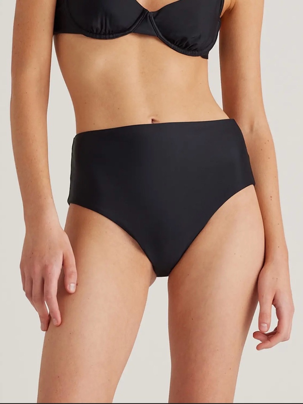 Italian High-Rise Black Bikini Bottoms
R0180